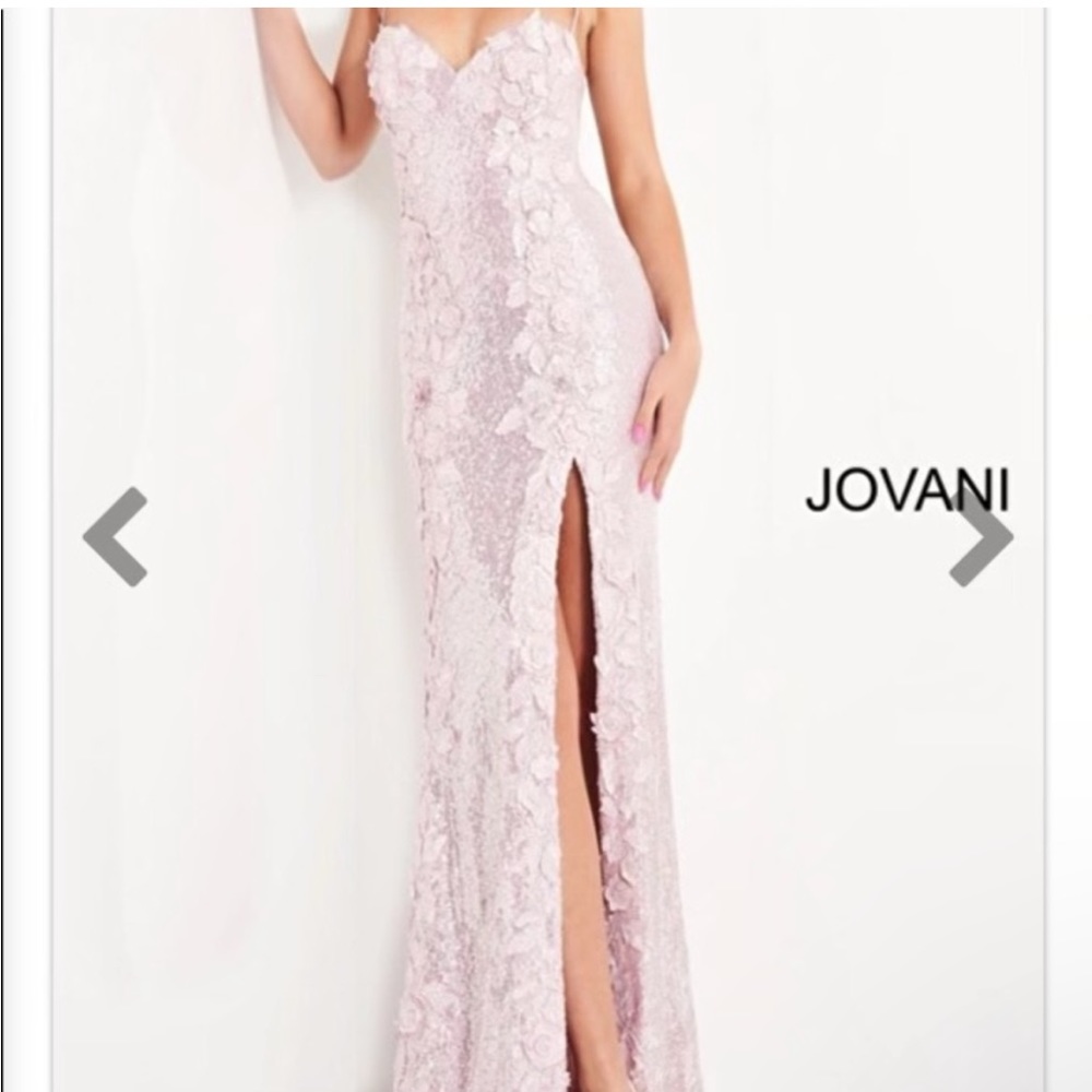 Jovani 06109 sweetheart Neck Floral Prom Dress